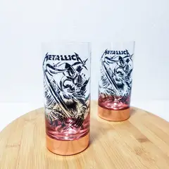 PERFECT CLASS - Set 2 Vasos Metallica Cobrizado