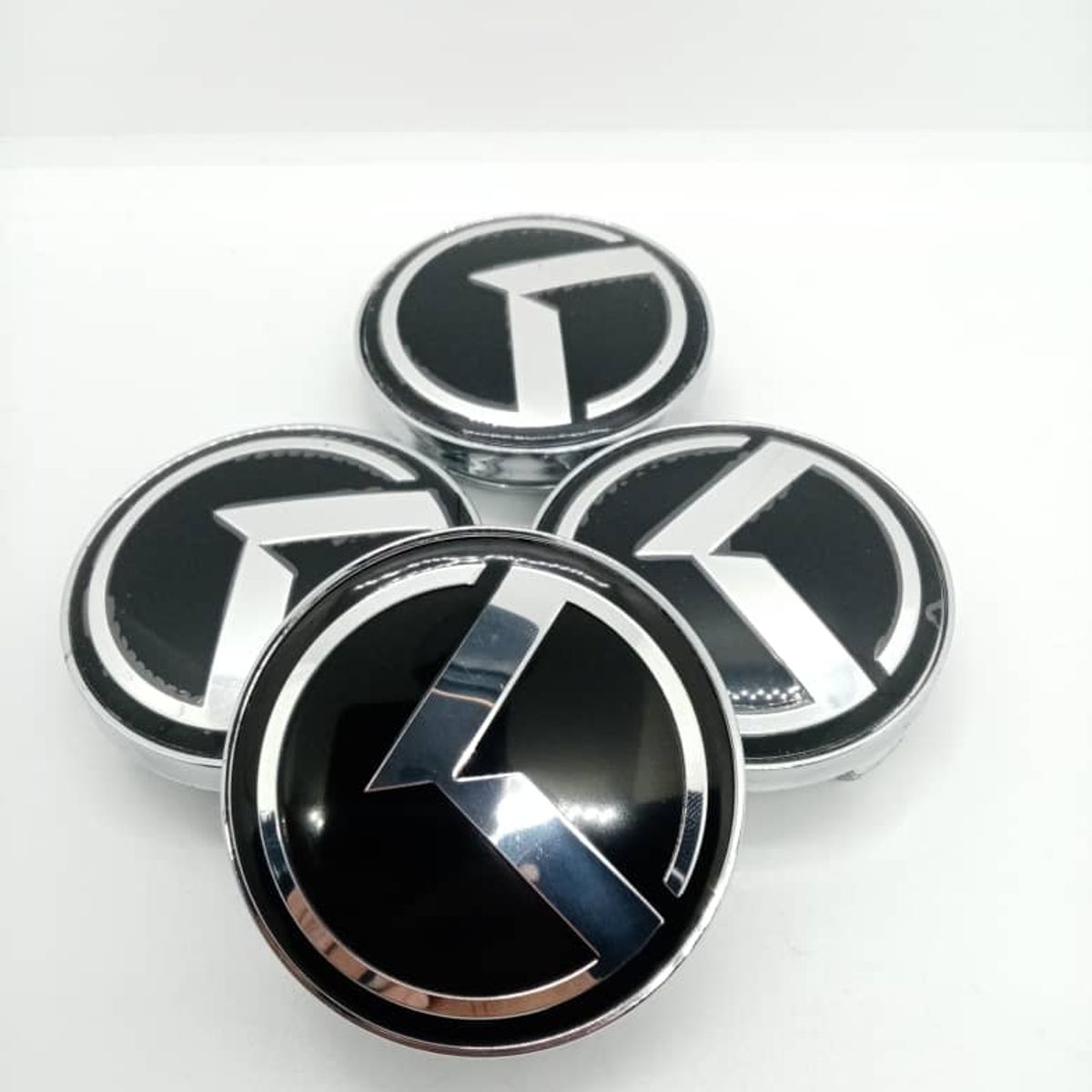 GENERICO - Set X4 Tapa centro de Llantas de autos 56mm kia logo k