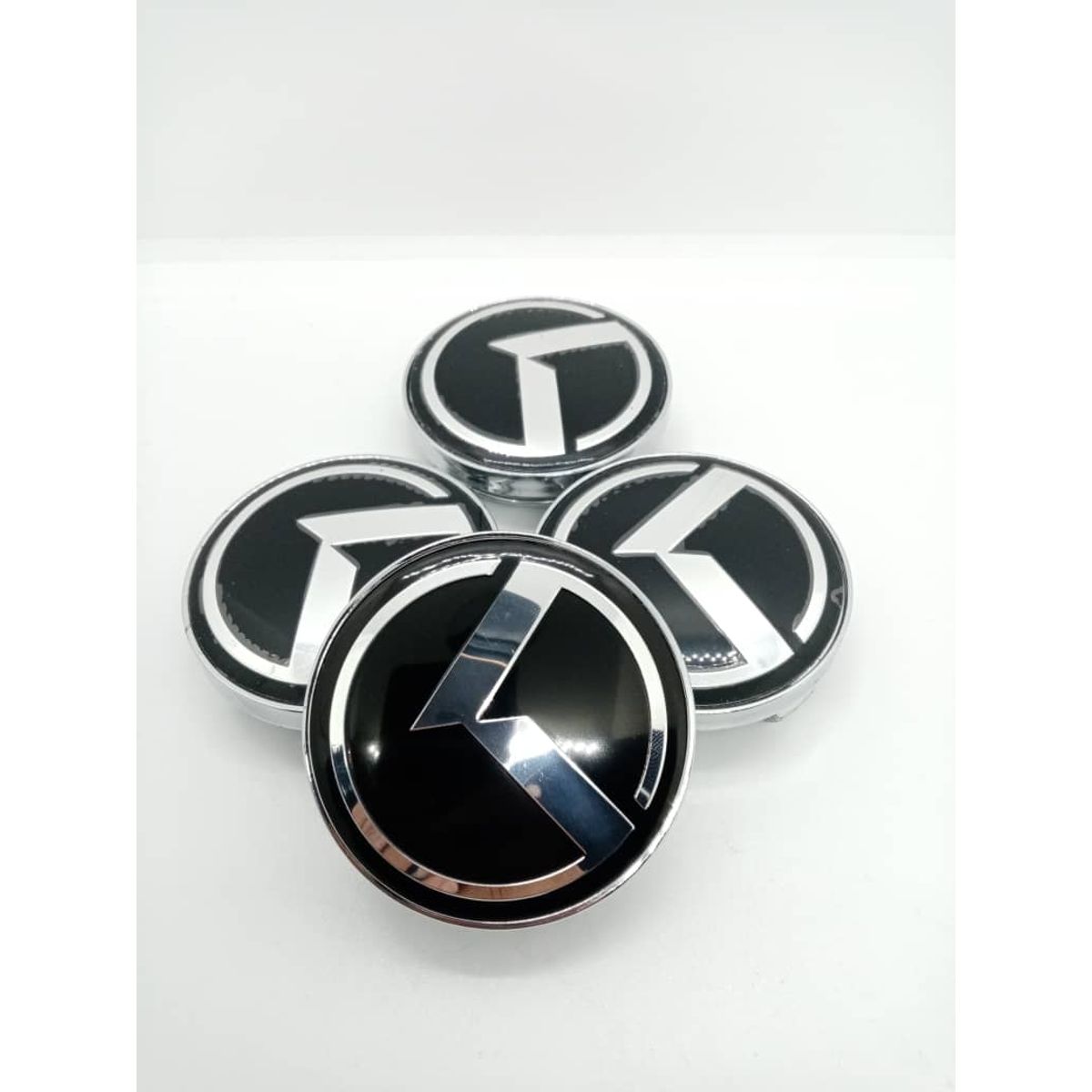 GENERICO - Set X4 Tapa centro de Llantas de autos 56mm kia logo k
