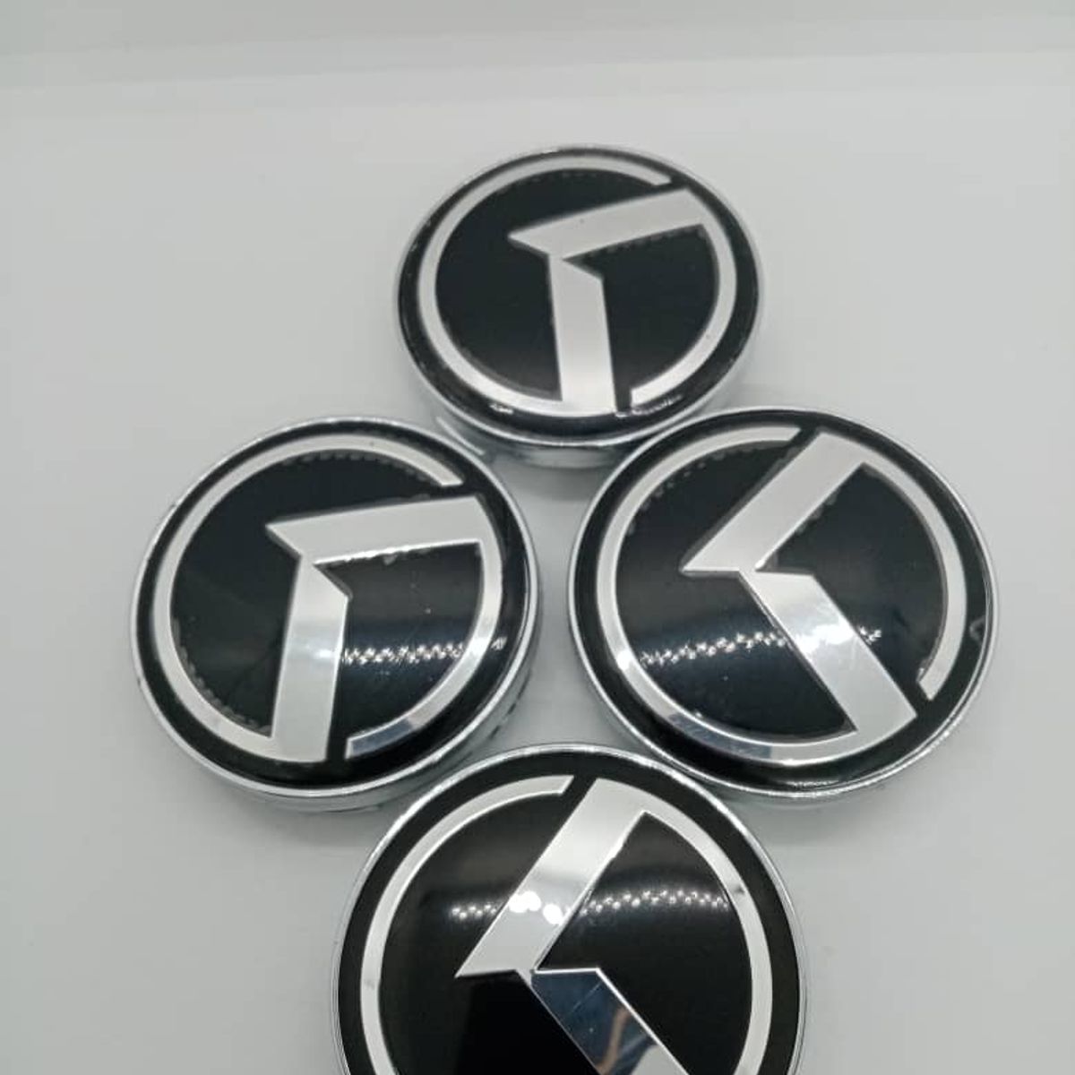 GENERICO - Set X4 Tapa centro de Llantas de autos 56mm kia logo k