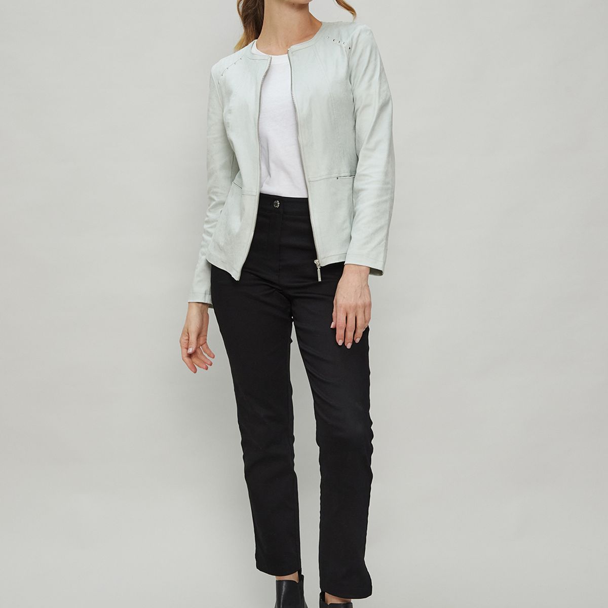 MA GRIFFE - Chaqueta Turquesa Mujer Magriffe