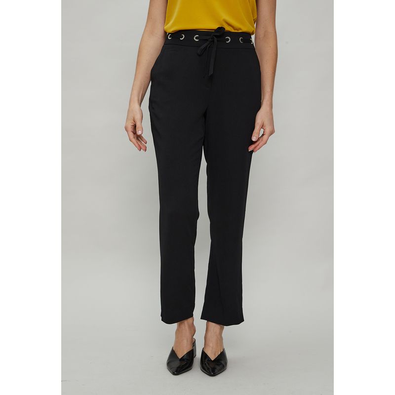 MA GRIFFE - Pantalon Negro Mujer Magriffe