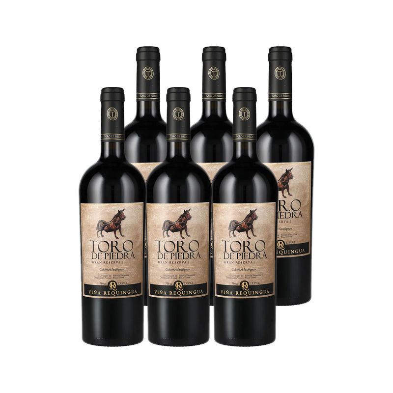 TORO DE PIEDRA - 6x Vino Toro de Piedra GR Cabernet Sauvignon 14° 750cc