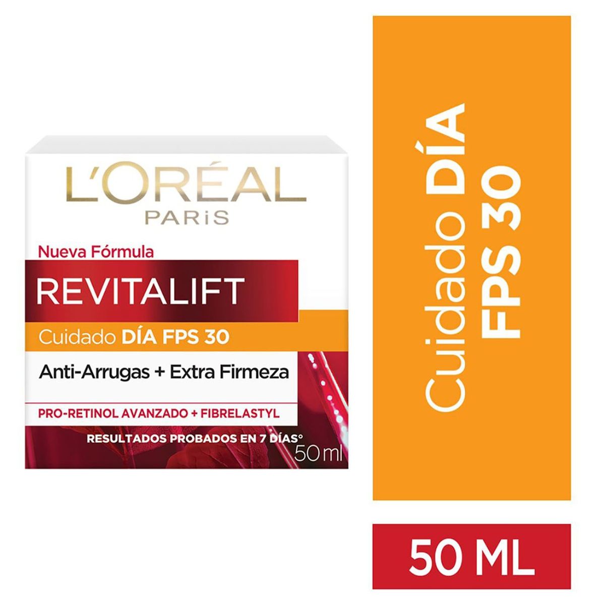 LOREAL PARIS - Crema Facial Día Fps 30 Anti-Arrugas Revitalift L'Oréal.