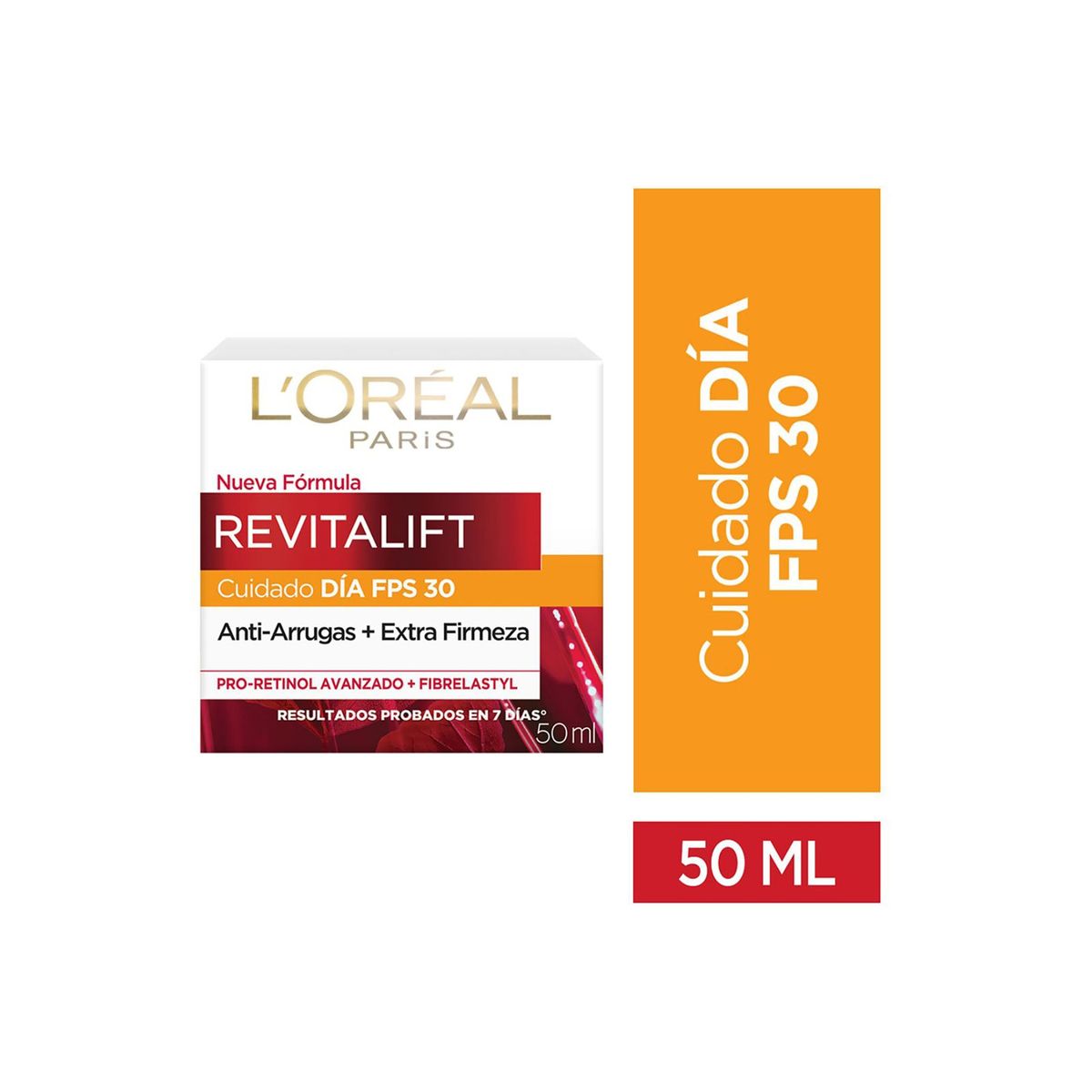 LOREAL PARIS - Crema Facial Día Fps 30 Anti-Arrugas Revitalift L'Oréal.