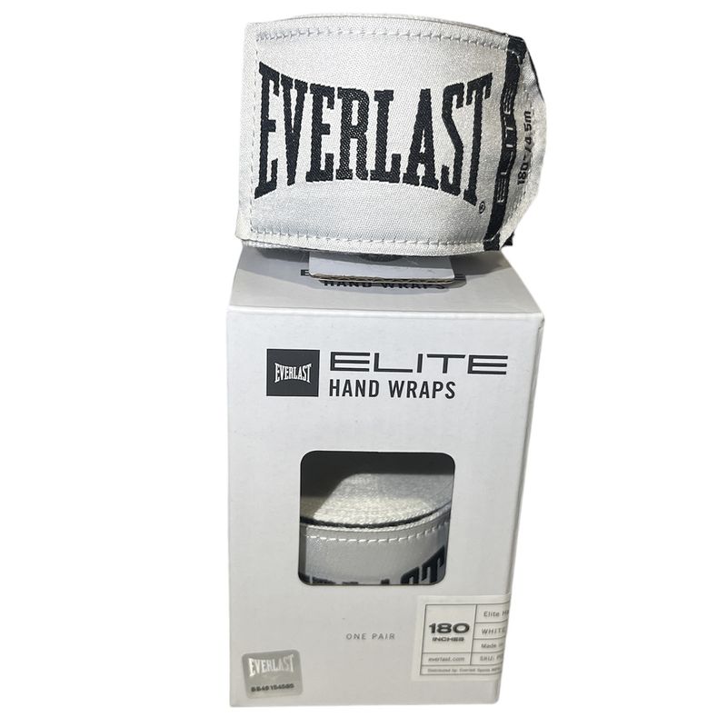 EVERLAST - Vendas de Boxeo Elite 180 Blanco Everlast