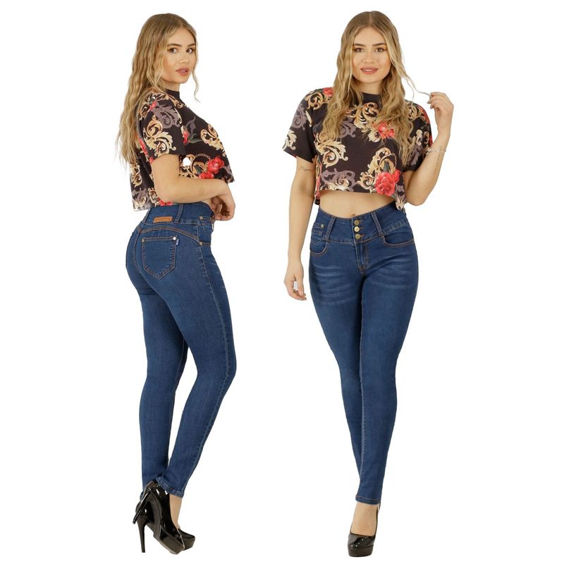 AGW - Jeans Full Push Up Levanta Cola Corte Colombiano Calce Perfecto