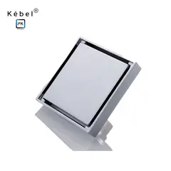 GENERICO - Desagüe Trampa Antiolor 10x10 Cuadrado Chrome QY1002 FK