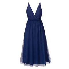 BLWOENS - Vestido casual para Mujer-Azul