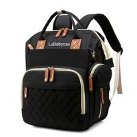 Mochila Maternal Impermeable Con Accesorios Negra