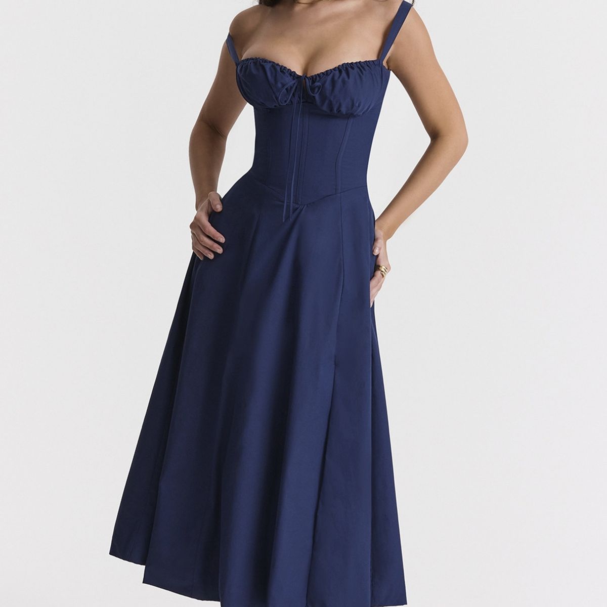 BLWOENS - Vestido casual para Mujer-Azul