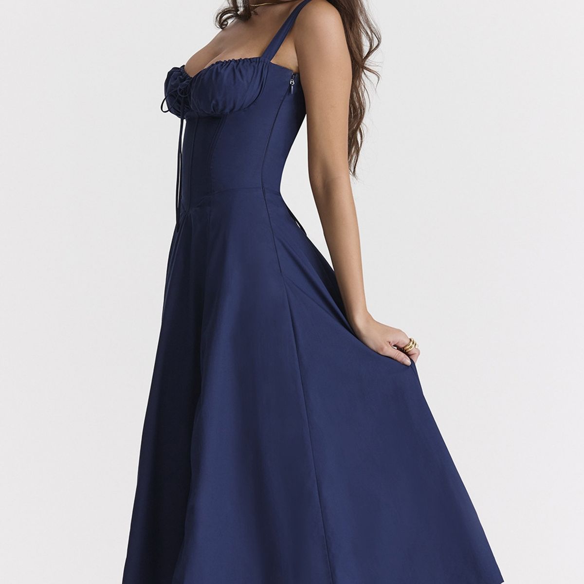 BLWOENS - Vestido casual para Mujer-Azul