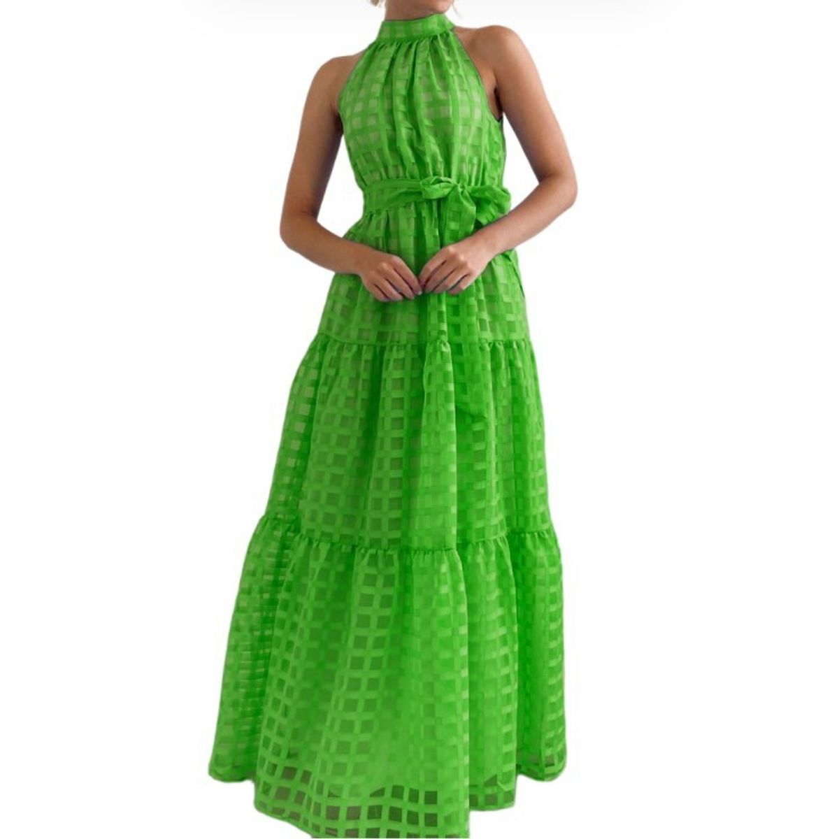 BLWOENS - Vestido casual para Mujer-Verde