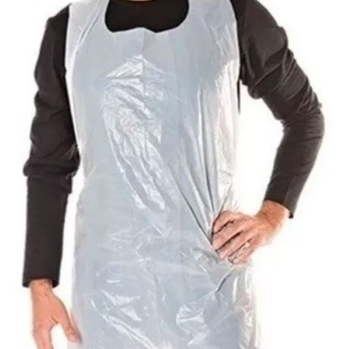 SMARTMED - Pechera Delantal Plástica Desechable 100 Unidades SMARTMED