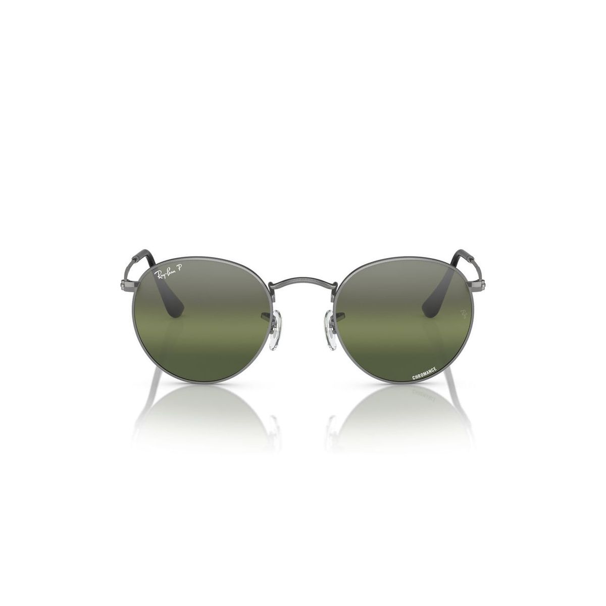 RAY BAN - Anteojos De Sol Ray-Ban RB3447 Round Metal Gris Hombre