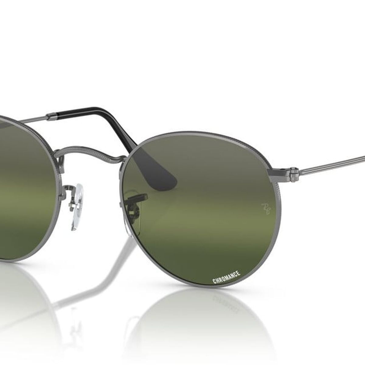 RAY BAN - Anteojos De Sol Ray-Ban RB3447 Round Metal Gris Hombre