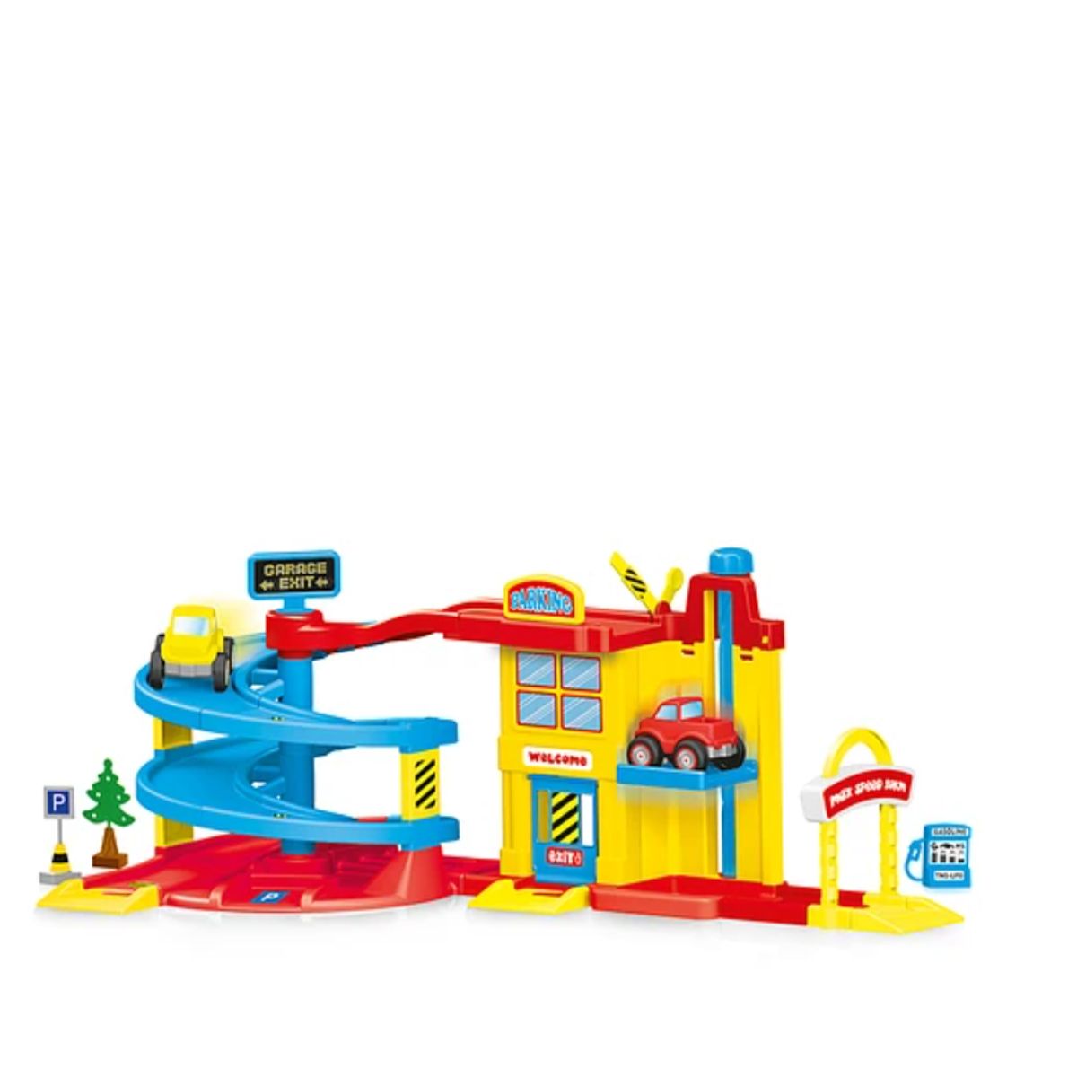 KIDSCOOL - Set Garage 40 Pcs Multicolor