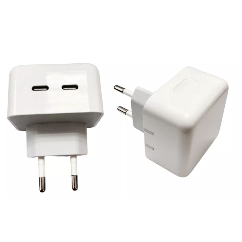 GENERICO - Cargador IRM Fast Charge SDC40W Doble UsbC  Cable Lightning