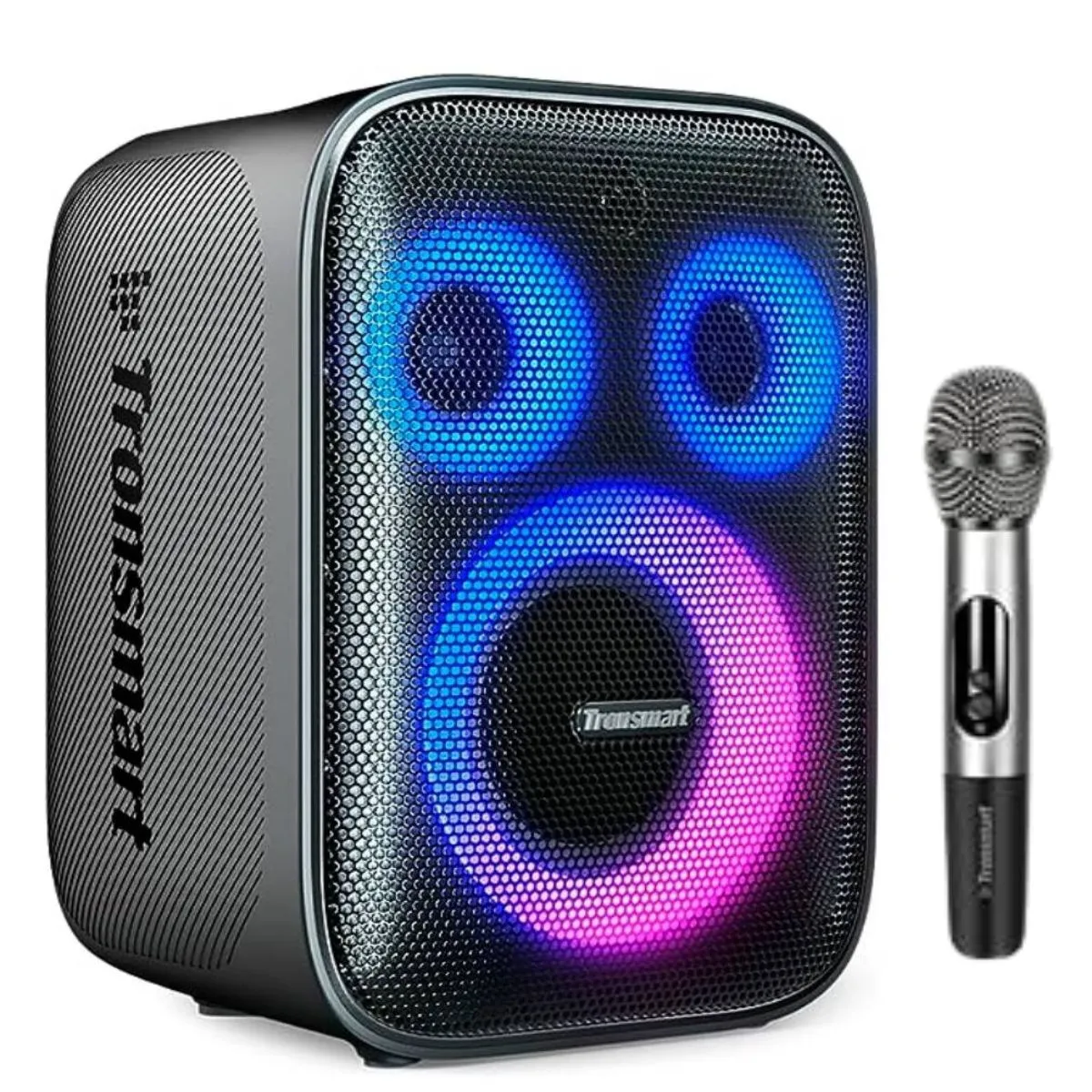 TRONSMART - Parlante con micrófono recargable para Karaoke Tronsmart Halo 200 120W