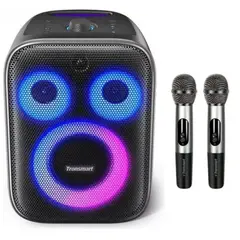 TRONSMART - Parlante recargable Karaoke con 2 micrófonos Halo 200 120W