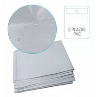 Cubre Colchón Impermeable de PVC de 2 Plazas con Elasticos Para Niños, Adultos Mayores