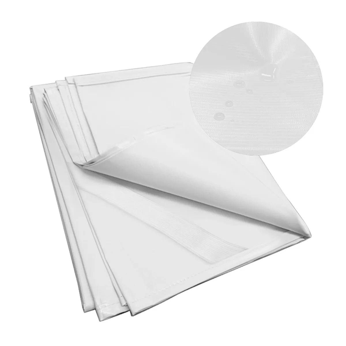 TOPMEDIC - Cubre Colchón Impermeable PVC de 2 Plazas con Elasticos