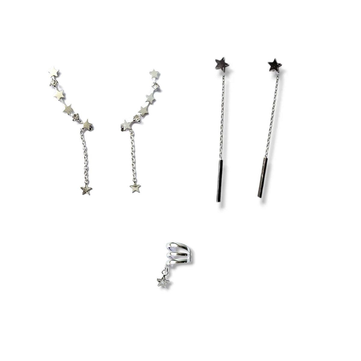GENERICO - Conjunto aro trepador cuff y jacket estrellado