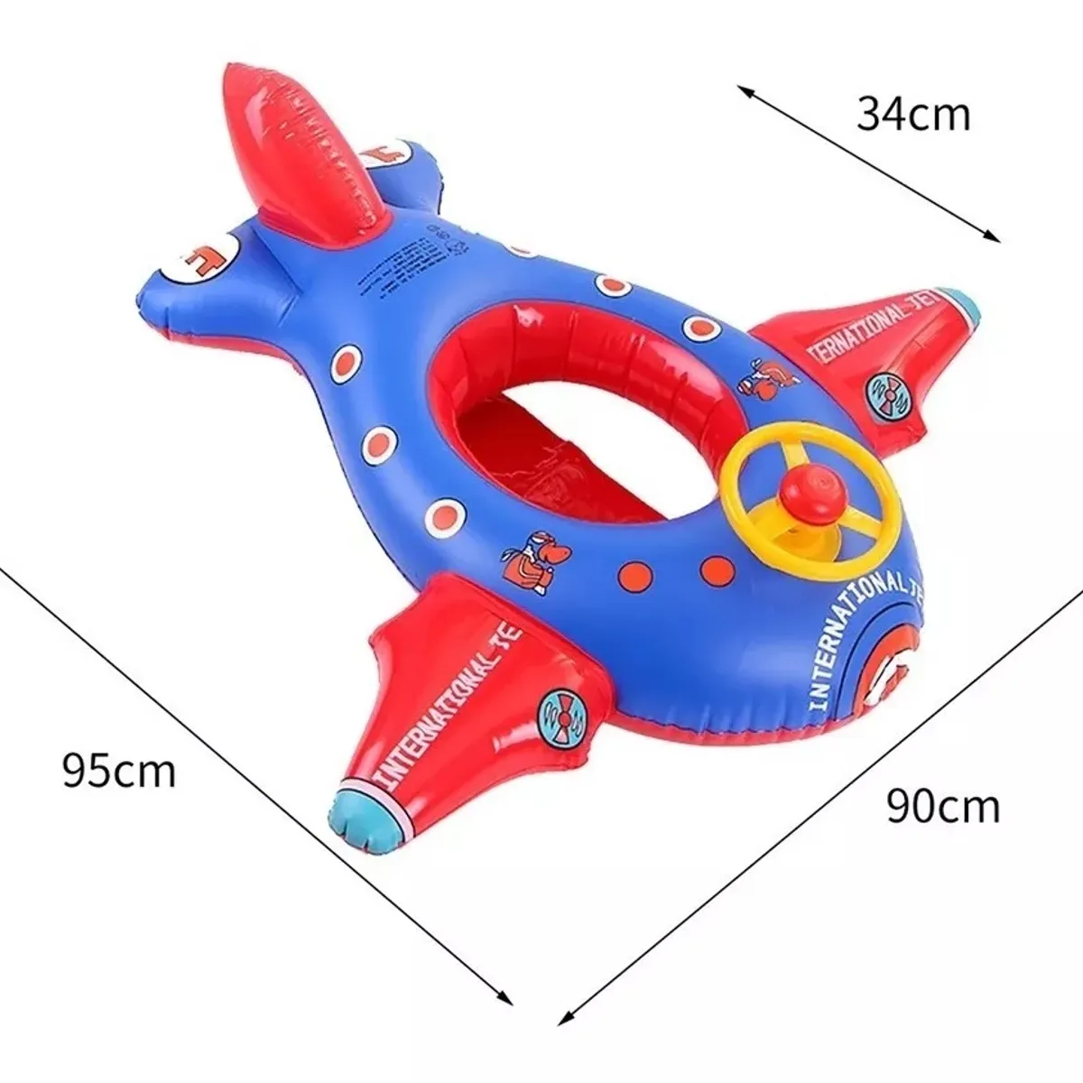 GENERICO - Flotador Para Niños Modelo Avion Flotador Para Piscinas Niño