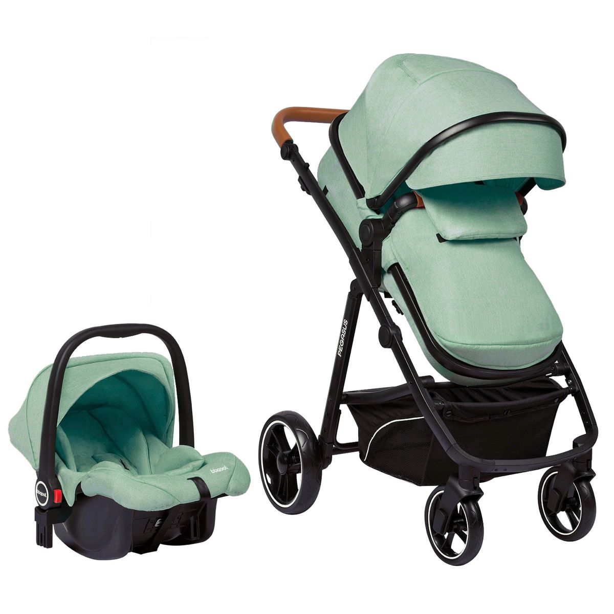 BBQOOL - Coche Travel System Pegasus Green