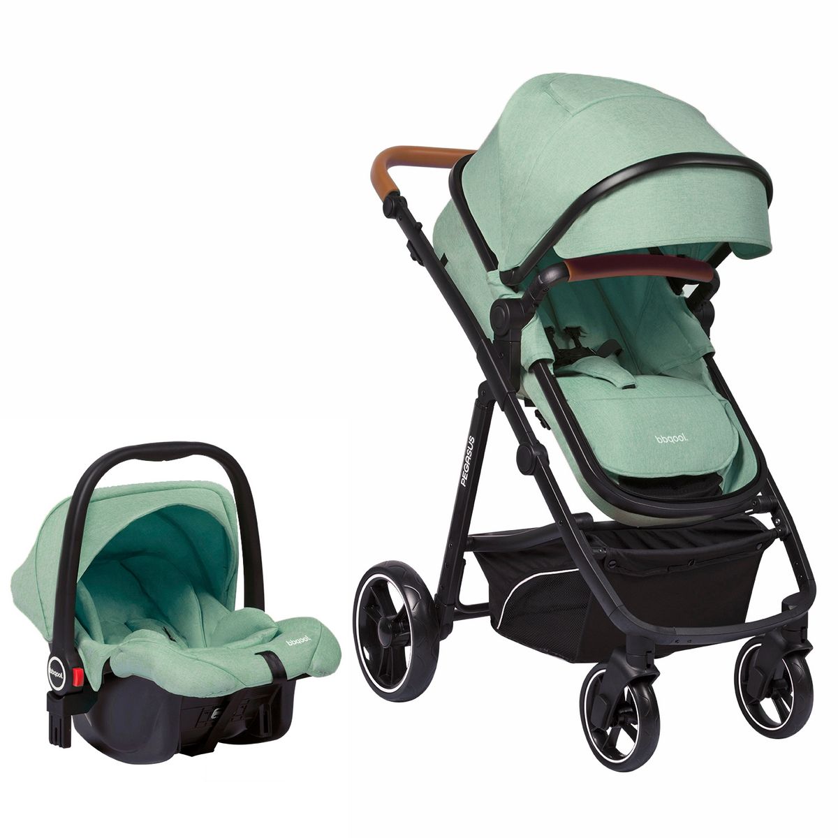 BBQOOL - Coche Travel System Pegasus Green