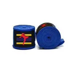 GENERICO - Vendas Boxeo - Par - Wraps 5cm X 4mt - Azul - Algodón