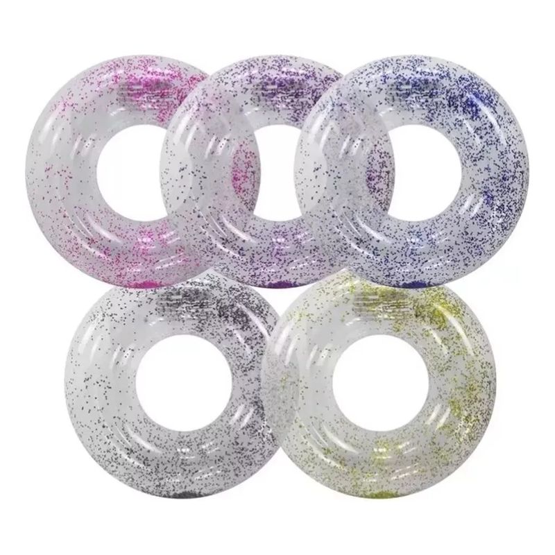 GENERICO - Flotador De Piscina Glitter Inflable Para Niños Aro 90cm