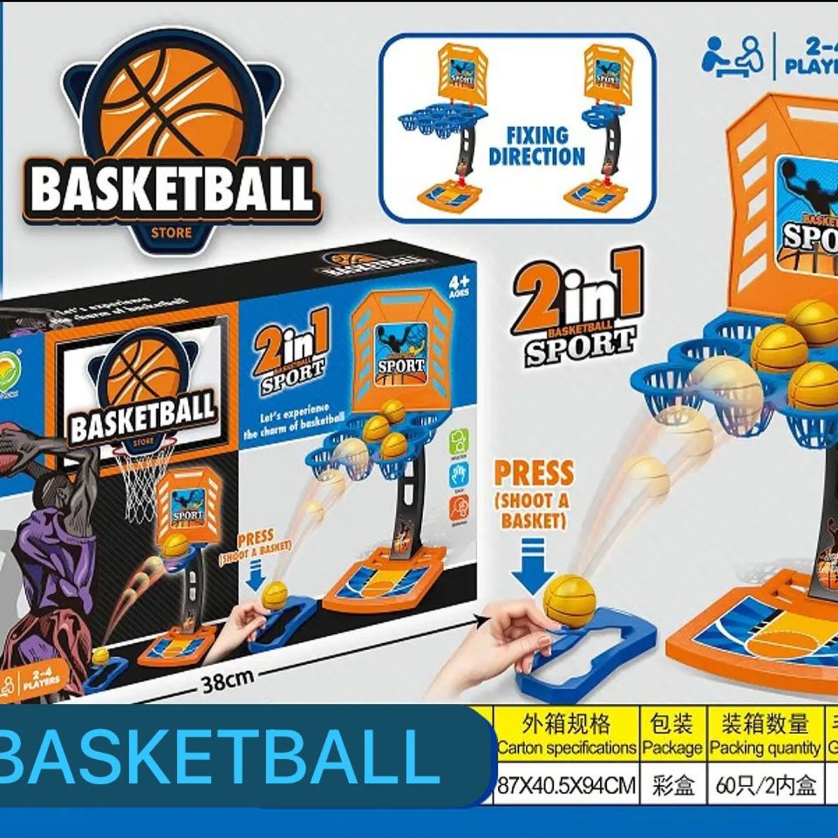 GENERICO - Juego Mini Basket Juguete Basket De Mesa Lanzador Pelotas