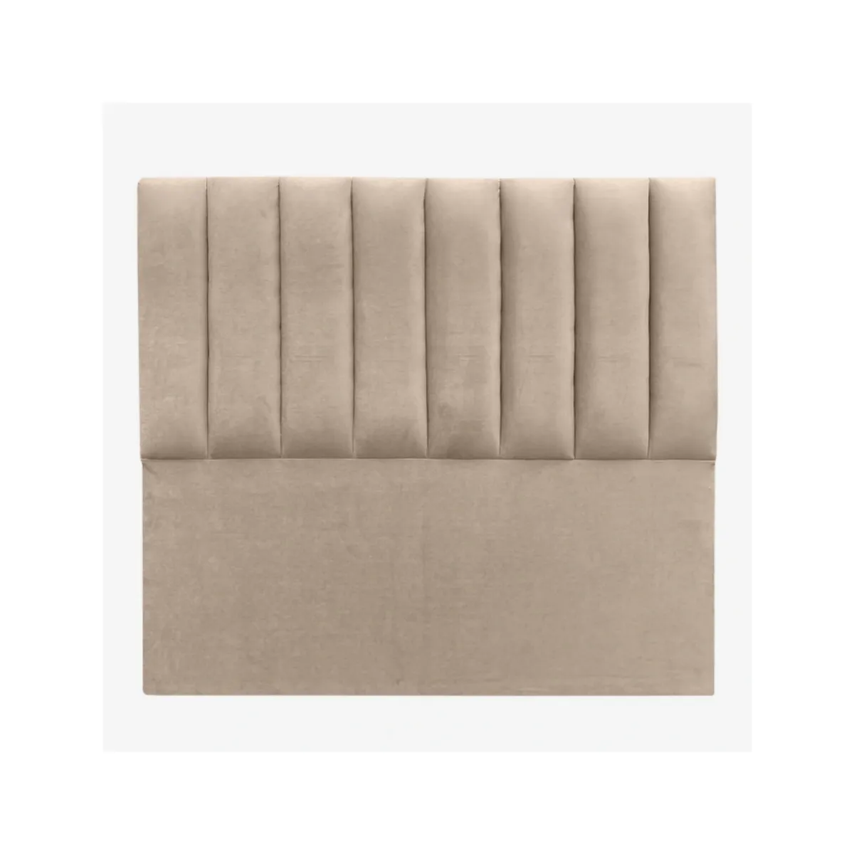 GENERICO - Respaldo Tubular al piso FELPA BEIGE 2 PLAZAS