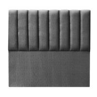 Respaldo Tubular al piso LINO GRIS OSCURO KING