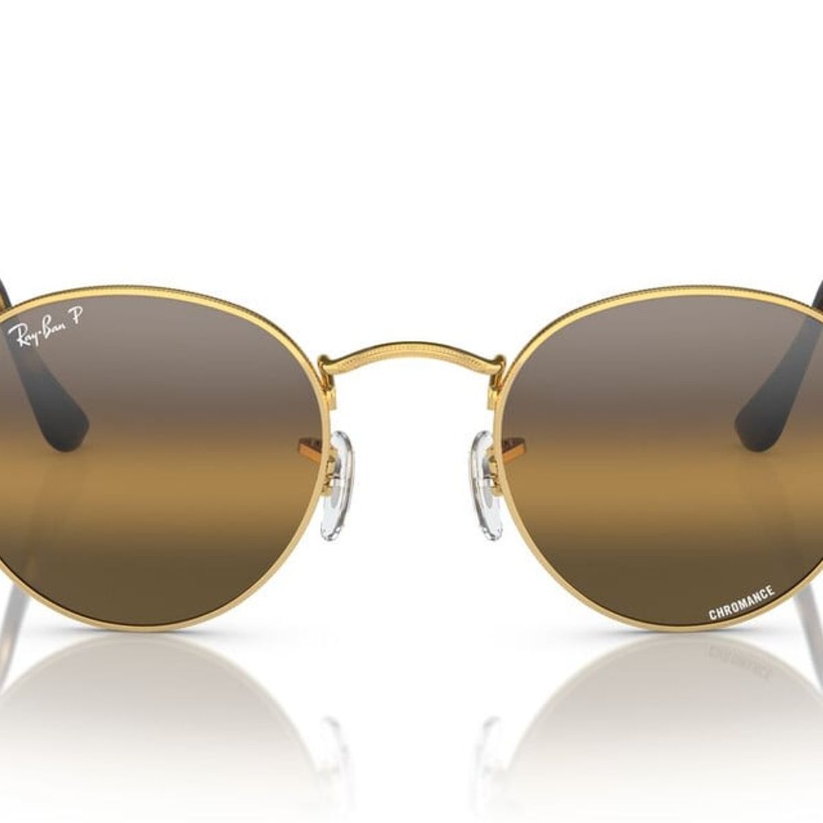 RAY BAN - Anteojos De Sol Ray-Ban RB3447 Round Metal Dorado Hombre