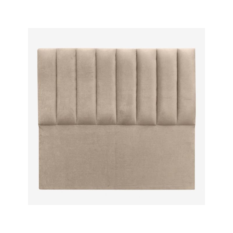 GENERICO - Respaldo Tubular al piso FELPA BEIGE KING