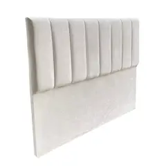 GENERICO - Respaldo Tubular al piso FELPA BLANCO CRUDO KING