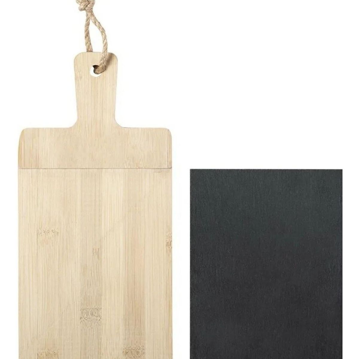 IMPORTCLICK - Tabla Coctel Pizarra Madera Sisim 13x28 CM IMPORTCLICK