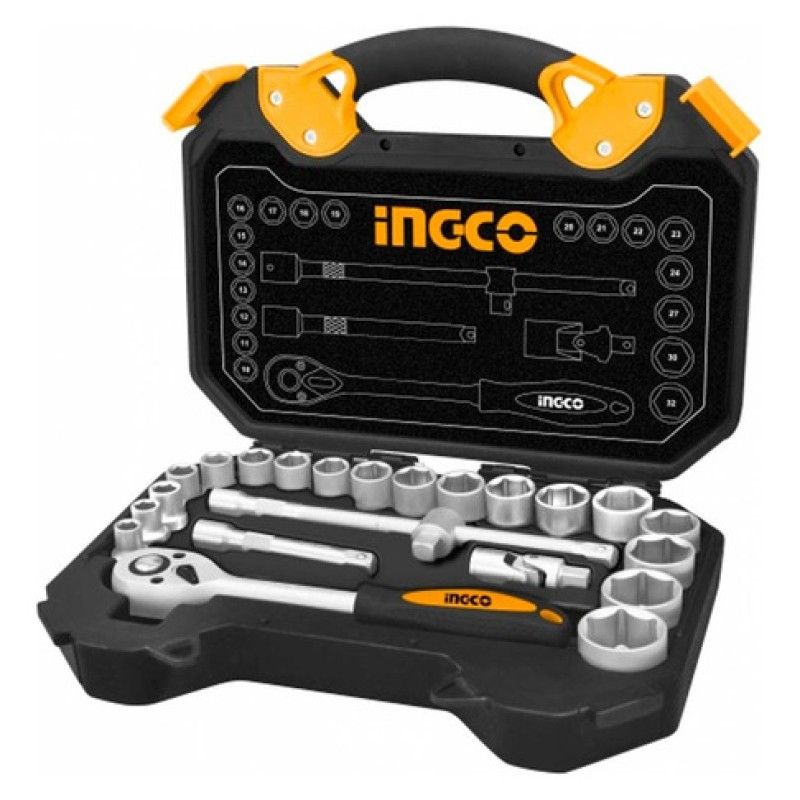 INGCO - Juego Dados De 1/2  (25 Piezas) Ingco Hkts12251