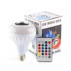 GENERICO - Ampolleta Led Parlante Bluetooth Control Musica blanco