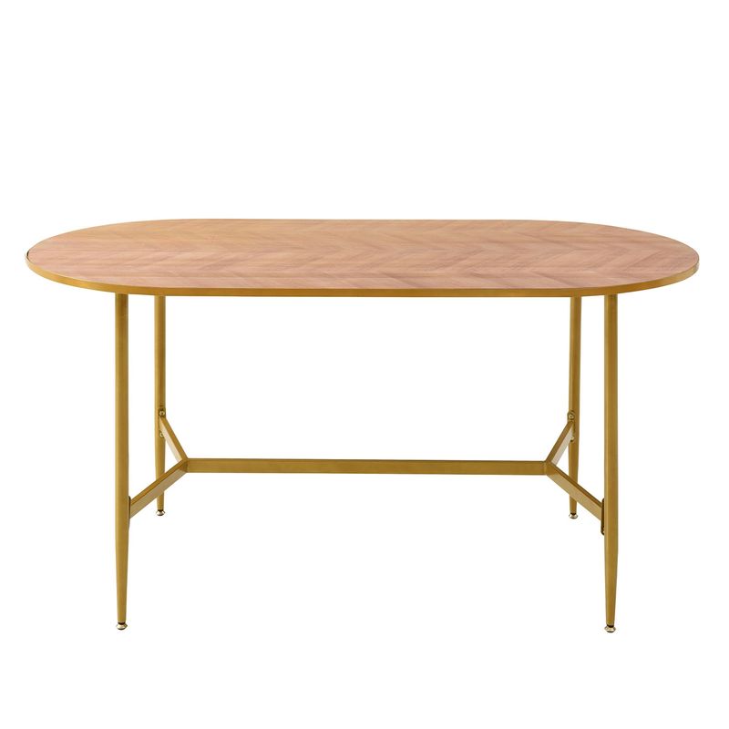 VEKKAHOME - MESA DE COMEDOR OVALADA NAMASTE