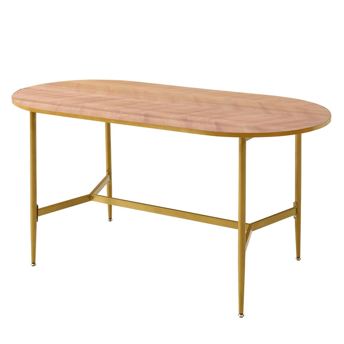 VEKKAHOME - MESA DE COMEDOR OVALADA NAMASTE