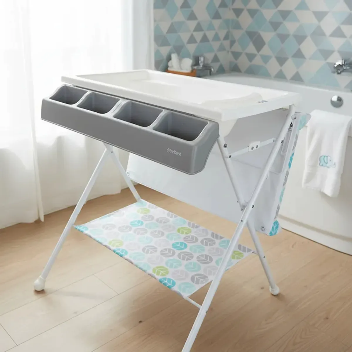 BEBESIT - Bañera Mudador Plegable 2 en 1 Baltic Bebesit