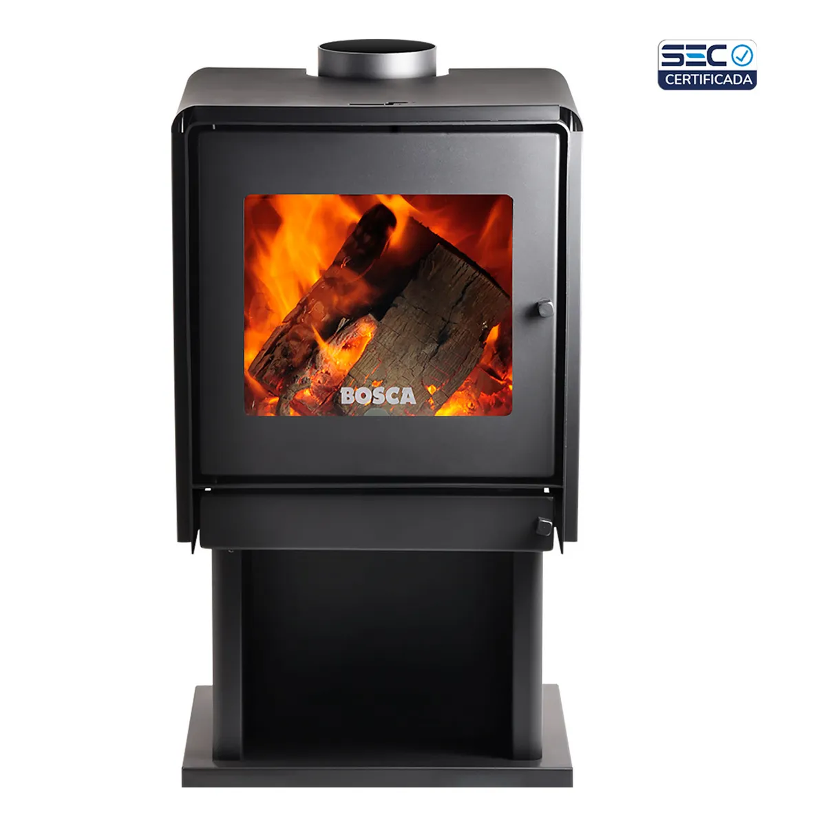 BOSCA - Pack Estufa a Leña Limit 480 + kit de instalación