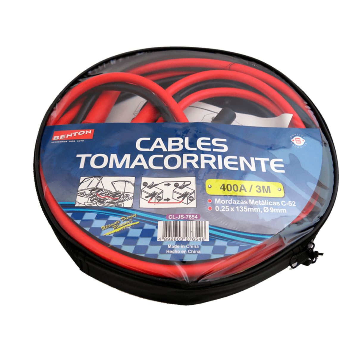 GENERICO - Cable Punte Roba Corriente Benton 400amp 3 metros