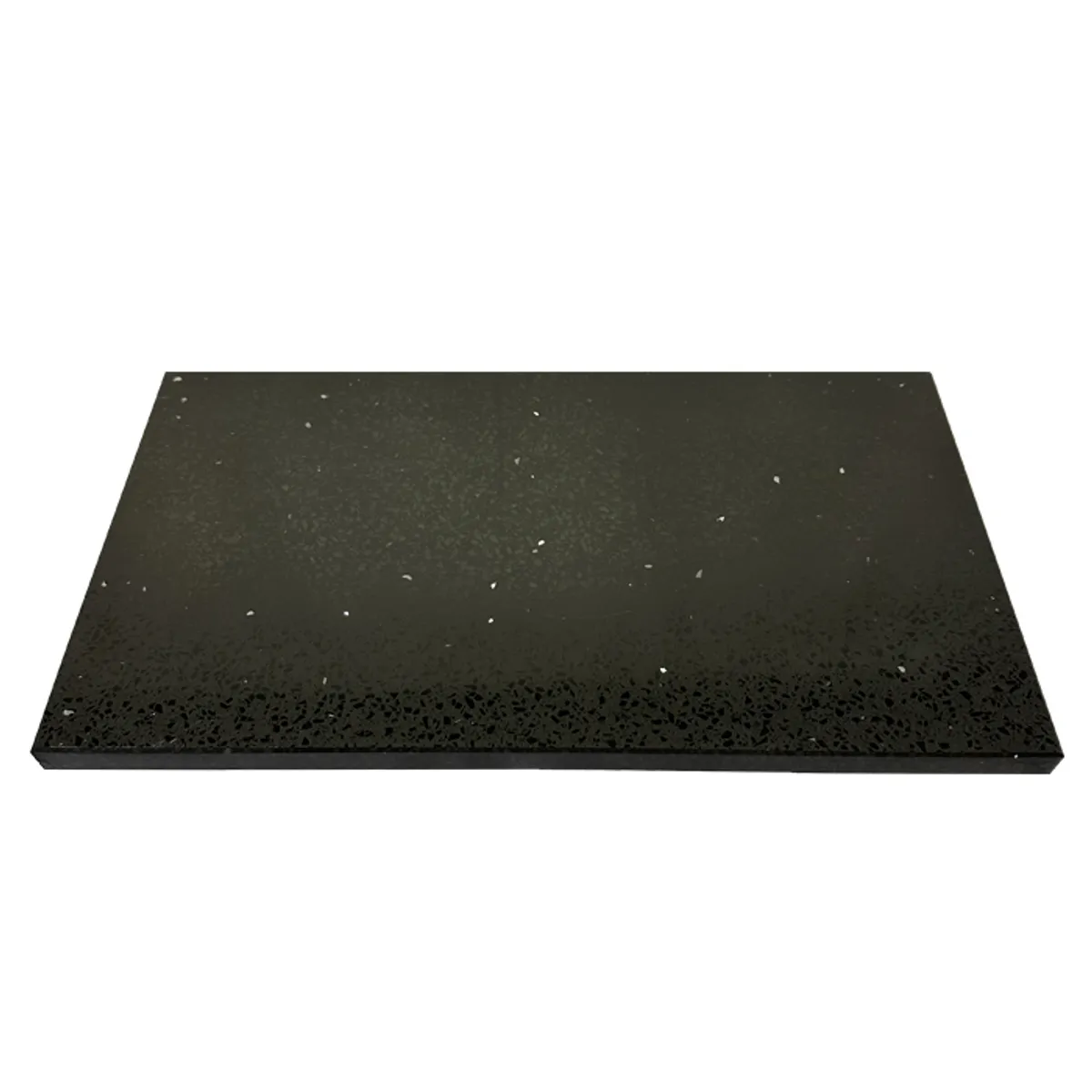 BM BRUNO MARMOL - Tabla Aperitivo Cuarzo Negro Galaxy 40x23 cm