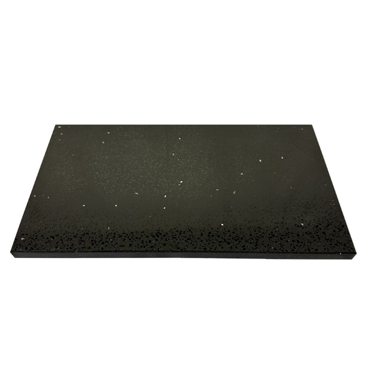 BM BRUNO MARMOL - Tabla Aperitivo Cuarzo Negro Galaxy 40x23 cm