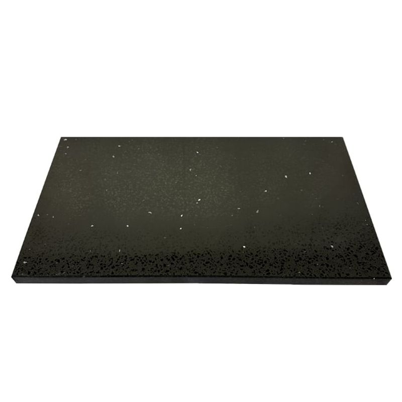 BM BRUNO MARMOL - Tabla Aperitivo Cuarzo Negro Galaxy 40x23 cm