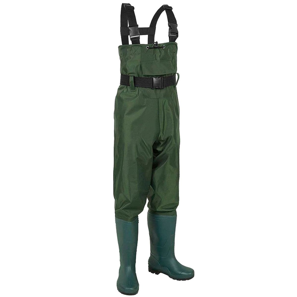 GENERICO - Traje Pesca Wader Impermeable Pvc Pecho Con Botas, Talla 41